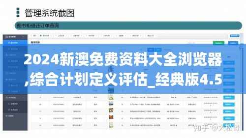 2024新澳免费资料大全浏览器,综合计划定义评估_经典版4.501