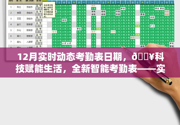 科技赋能生活,实时追踪动态考勤表,记录每一刻动态!