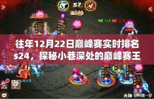 探秘巅峰赛王者小店,揭秘往年12月22日巅峰赛实时排名S24背后的故事与小巷深处的秘密