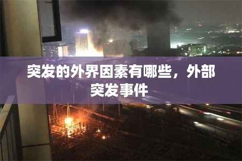 突发的外界因素有哪些,外部突发事件