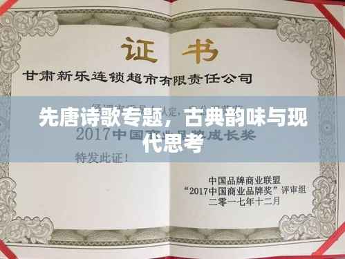 先唐诗歌专题，古典韵味与现代思考