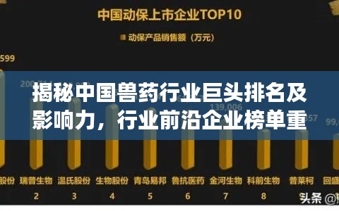 揭秘中国兽药行业巨头排名及影响力,行业前沿企业榜单重磅出炉!