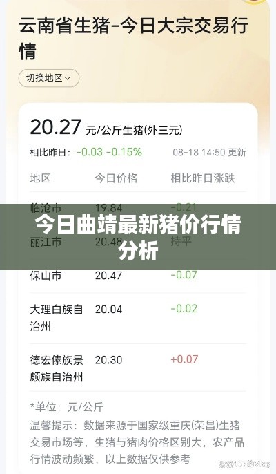 今日曲靖最新猪价行情分析