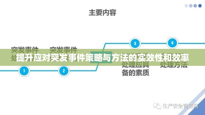 提升应对突发事件策略与方法的实效性和效率