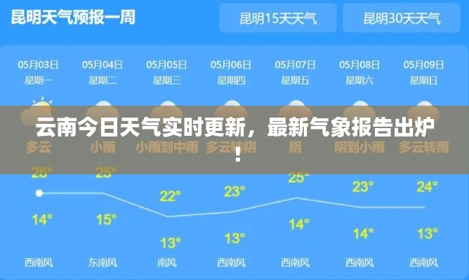 云南今日天气实时更新,最新气象报告出炉!