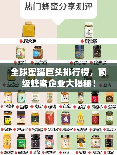 全球蜜罐巨头排行榜,顶级蜂蜜企业大揭秘!
